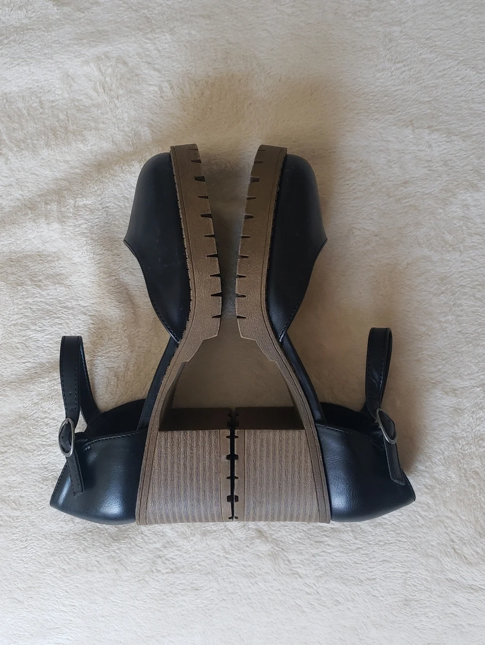 ARIZONA JEAN CO Black Mary Jane Block Heel Shoes Size 8 - Picture 8 of 9